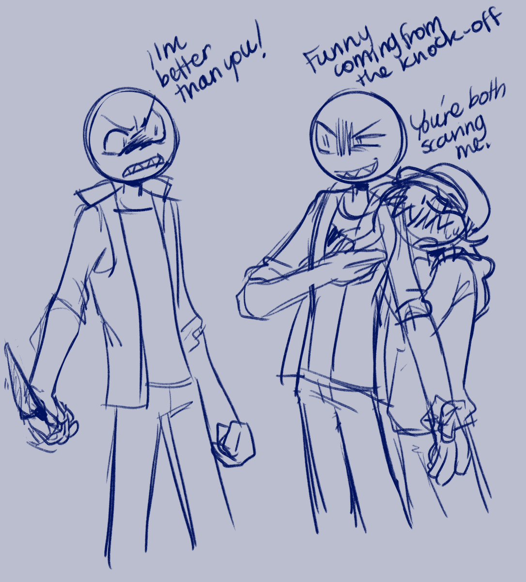 _StickFigure_'s tweet photo. OK, I fucked up the previous post, but this is an old art I made when angry boyfriend just came out or sumn. Shit post. (1/3)
#YourBoyfriendGamefanart #Angryboyfriend #YourBoyfriendPeter 
Am I obsessed with crazy bitches? Yes. https://t.co/EnYpk1GjFy