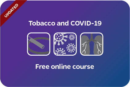 IGTC_Hopkins's tweet photo. Our online course helps everyone learn about the connections between tobacco and COVID-19. You can earn a certificate in just 30 minutes from this free course. Start learning now at https://t.co/Gir09a1cfW. https://t.co/ziV3TJF67O