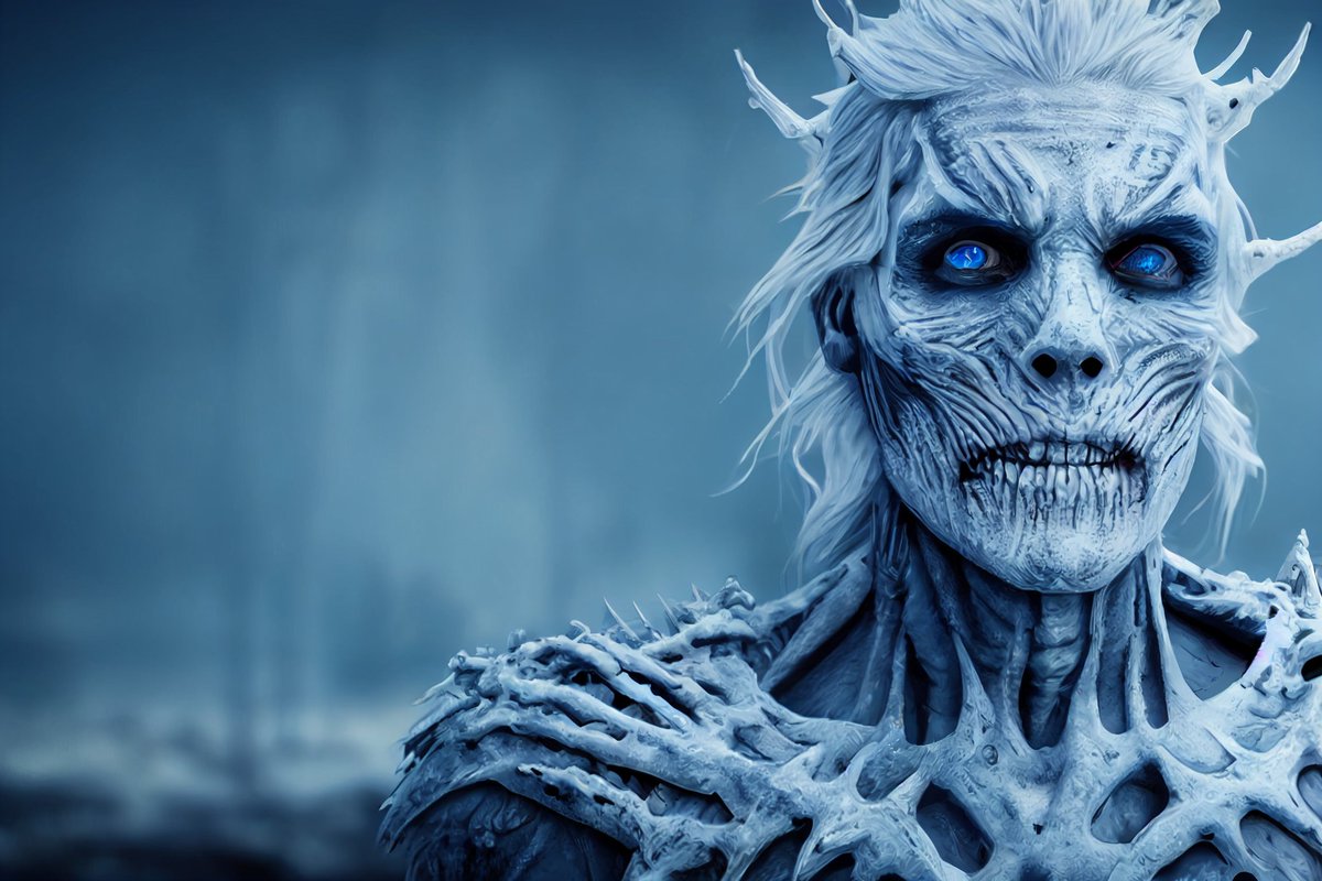 americannft0302's tweet photo. Another inspired GOT artwork.
#GameOfThrones #art #photography #whitewalker #ice #PhotoOfTheDay #Beautiful  #AI #aiartcommunity #PicOfTheDay #Crypto #style #Inspiration #WINTER #nftart https://t.co/dGUz9Fr37i