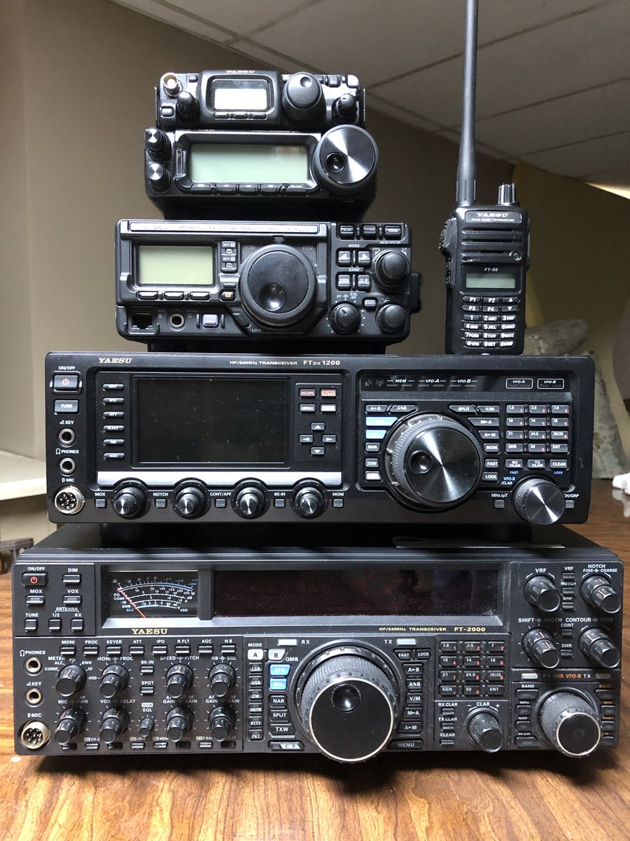 w0ap1's tweet photo. @HamRadioOutlet My “stack” should be worth something. W0AP https://t.co/u7d4WutrKk