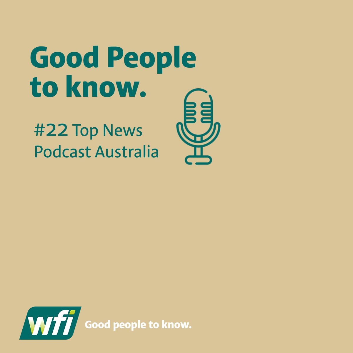 reegs67au's tweet photo. We're excited to see our brand new #WFI podcast Good People to Know has cracked the top 30 Australian News Podcast on #Spotify 🎉

🎧 Listen now: https://t.co/YyPiPxKcXO https://t.co/ggRCgydxHy