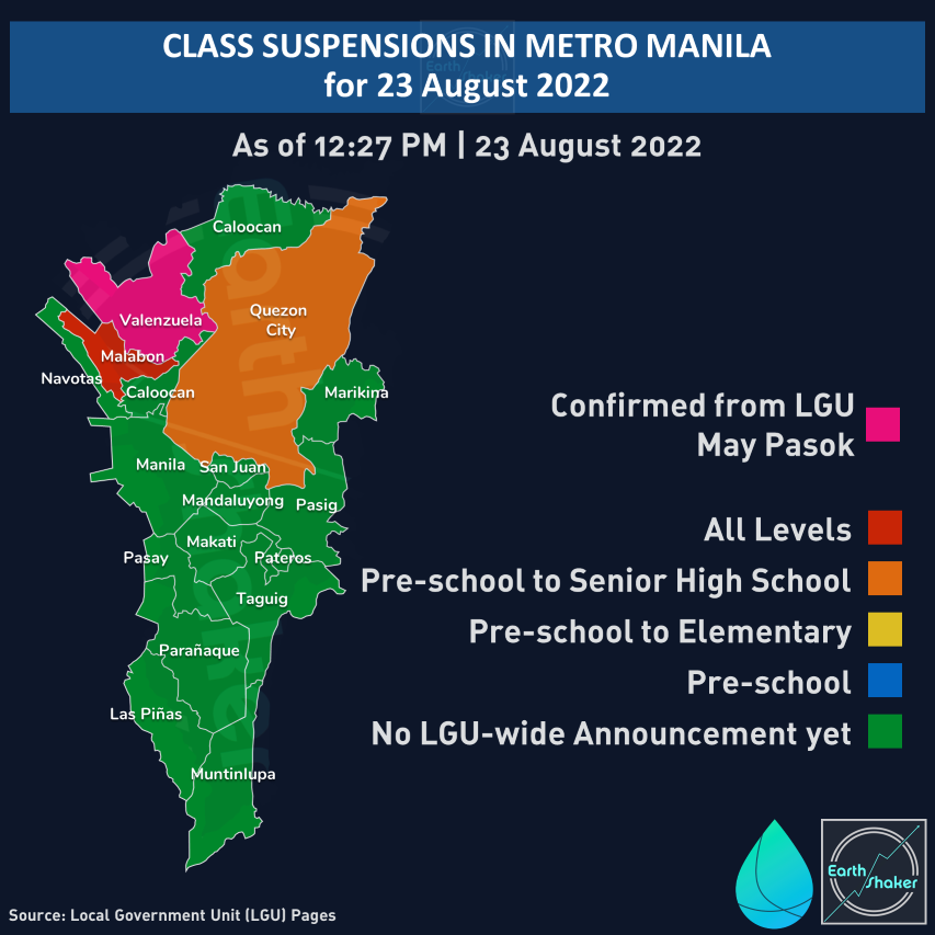 earthshakerph's tweet photo. #WalangPasok | Suspendido ngayong araw ang afternoon classes para sa Kinder to Senior High School sa QUEZON CITY.

Source: Quezon City Government https://t.co/ztyrVoV9W6