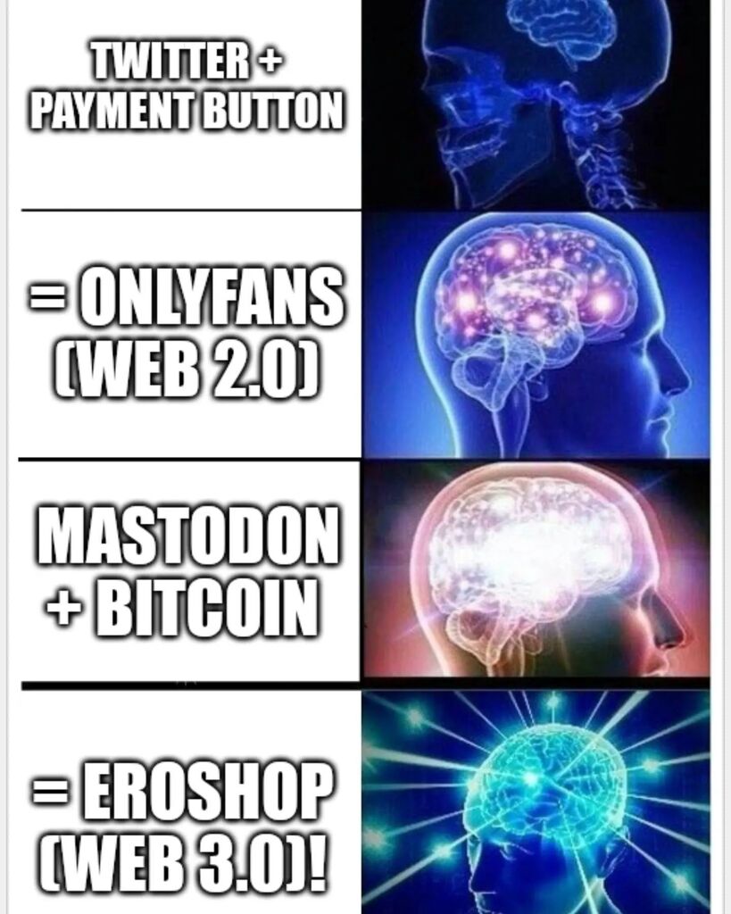 EroAwardBTC's tweet photo. #Evolution

#Progress

#Web30

#Bitcoin 
#Btc 

#BetterThanOF 
#OF
#OnlyFans 
#ContentCreators 
#ContentCreator
#Creators
#Influencers 
#BrandAmbassadors https://t.co/Mw0R7zr9Uk https://t.co/2zujx5vOtK