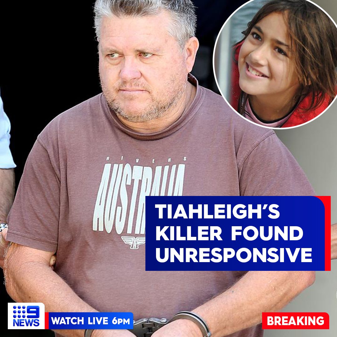 9NewsAUS's tweet image. JUST IN: Rick Thorburn, convicted killer of Queensland schoolgirl Tiahleigh Palmer, has been found unresponsive in his Brisbane jail cell.

Thorburn was sentenced to life in 2018 after pleading guilty to killing the 12-year-old and dumping her body. #9News