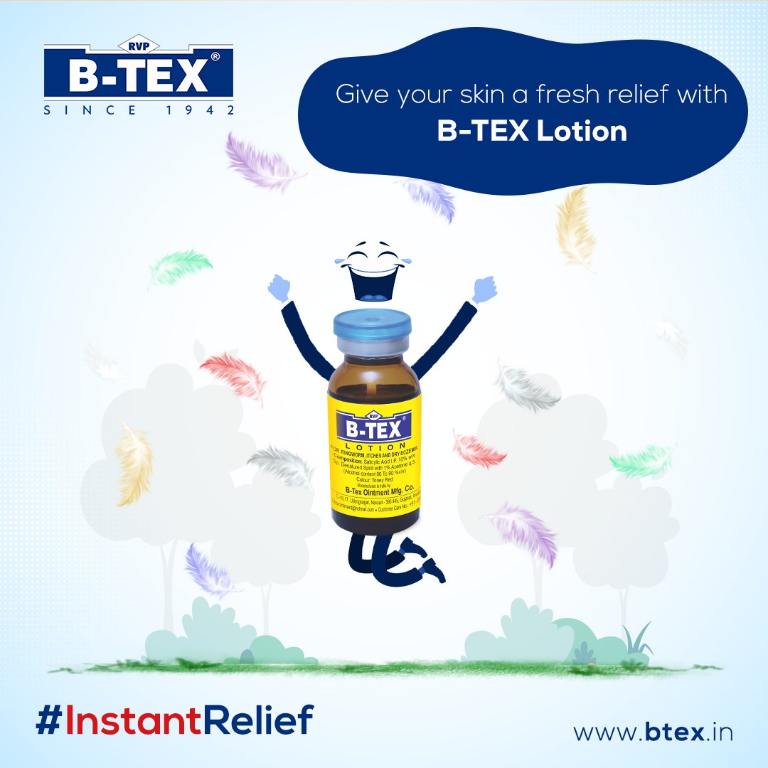 btexointment's tweet photo. Let happiness reach your skin with B-Tex Lotion.
#BTEX #InstantRelief #lotion #ringworm #itches #eczema #burning #khijli #skincare #hygiene #happy #routine #routinecare #care #trending #trendingnow #viral #goviral #viralpost #trend #tweet #TrendingTopics #viraltweets https://t.co/mwANn9ABi9