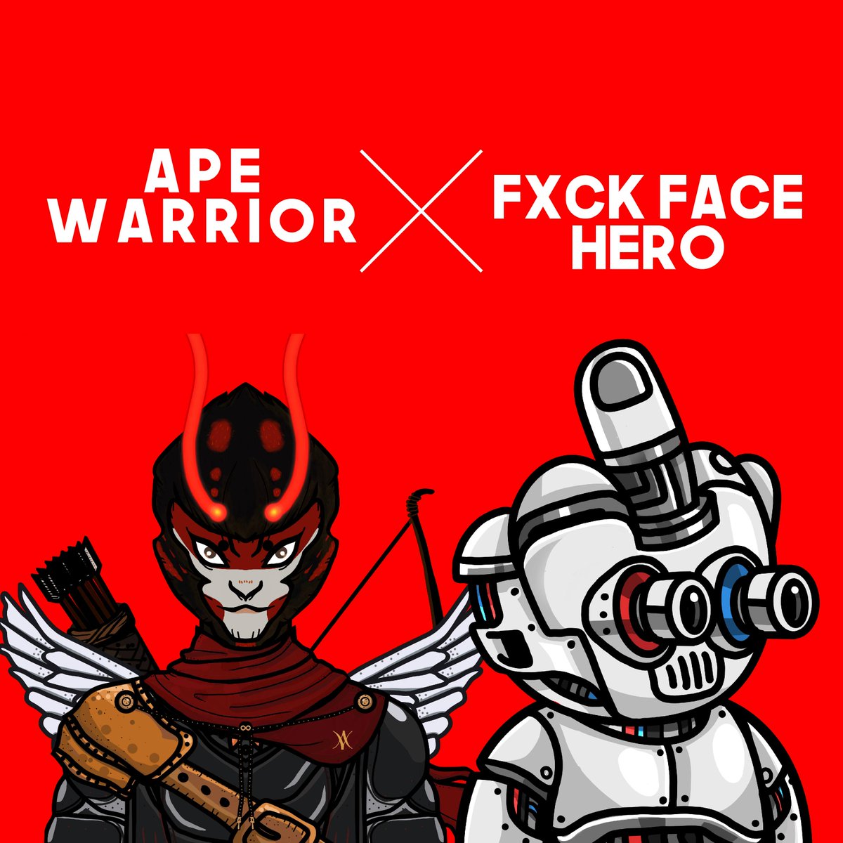ApeWarriorNFT's tweet photo. 📜10 WL for Fxck Face Hero, free mint NFTs on Ethereum chain.

⚔️Follow @FxckFaceNft, @ApeWarriorNFT, @FreeMint_CC0 
⚔️RT, tag some friends

⏳48 hrs

Warrior holders pls join https://t.co/Z1L5x0iMRc and enter Discord for exclusive WL giveaway

#NFTCommunity #WhitelistGiveaway https://t.co/3beErInakX
