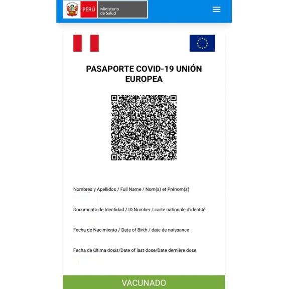 Minsa_Peru's tweet photo. #IMPORTANTE | El Ministerio de Salud anuncia que todas las personas que fueron vacunadas en el Perú, podrán obtener su certificación internacional #COVID19, que les permitirá validar sus dosis para ingresar a países de la Unión Europea.➡️ https://t.co/os8ab3qIZt 🇵🇪📱 https://t.co/vnCLbXJaME