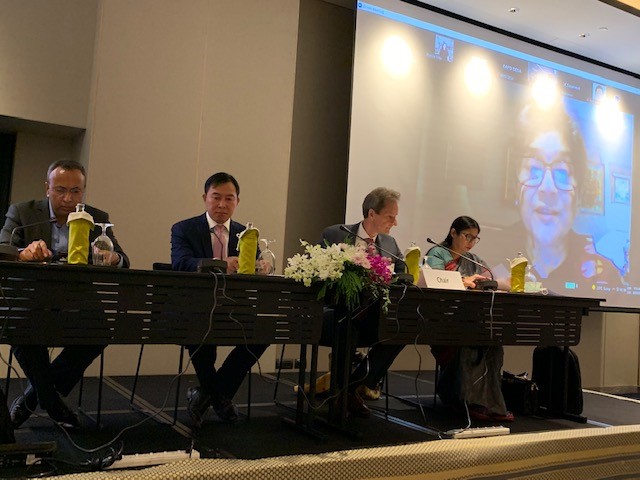 SaraSekkenes's tweet photo. USG Fatima remarks at S-S exchange on LDC graduation by Govt's from 🇧🇩, 🇱🇦 &amp; 🇳🇵gathered in BKK today under well-coordinated🇺🇳 support w/ @UNDESA, @UNESCAP, @UNOHRLLS and 3 RCOs  joined by civil society, private sector and academia reps. Back from leave and off to a good start! https://t.co/0QBgUHcq1O