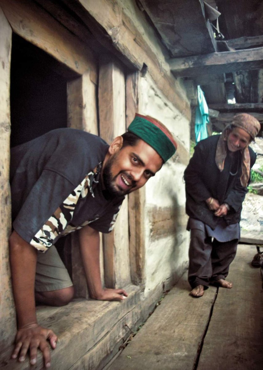 This first image is from right after we got engaged when @kalapian_ took me up to Karba to meet Buda &amp; Budi. Others are from early days when he’d camp in their tiny but cozy and welcoming home (yeah that’s the door to their home in pic 3, Anand has to crawl in and out obvs). 🤍