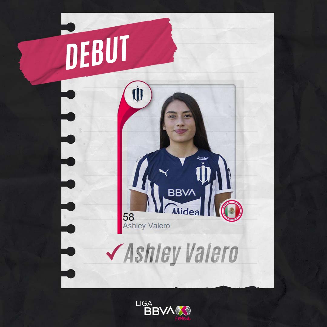 LigaBBVAFemenil's tweet photo. SU DEBUT 🤩

Esta noche, Miranda Peña, y Ashley Valero debutaron en la Liga BBVA MX Femenil con @Rayadas en esta J8. 

Ambas jugadoras suman participación en la Sub18, y el día de hoy tuvieron sus primeros minutos en el máximo circuito. 

 #VamosPorEllas👊🏼 https://t.co/38j12InDmE