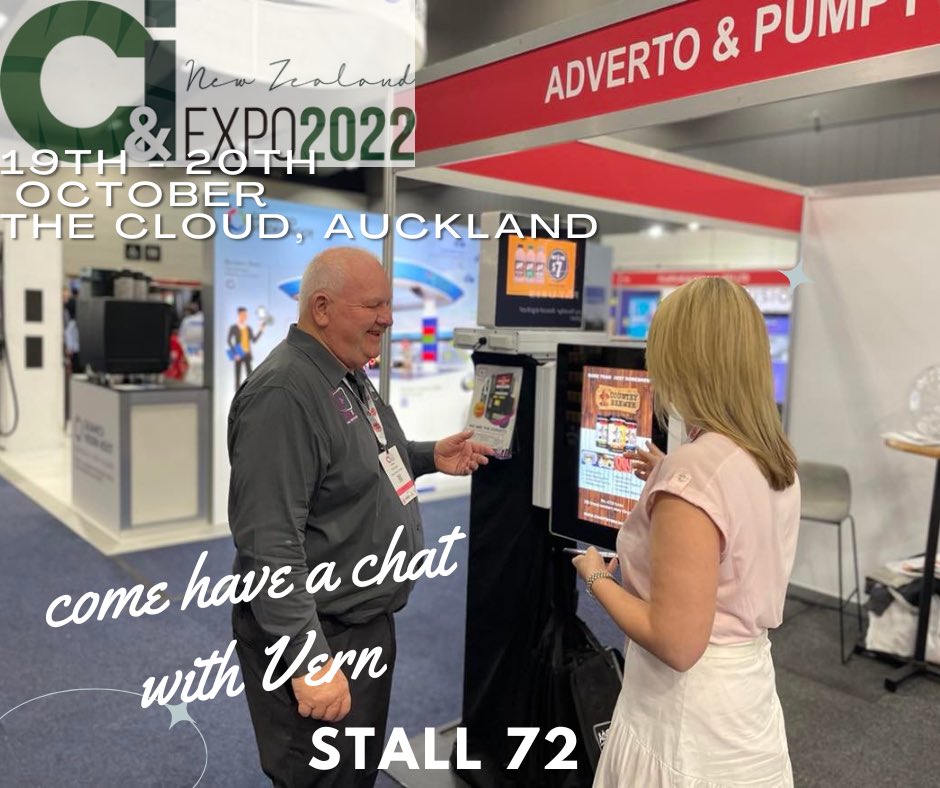 AdvertoGlobal's tweet photo. 👋🏼Want to #futureproof 🤖 your station but don’t want to replace your ⛽️ #petrolpump ? COME HAVE A CHAT WITH VERN 🤩 at the C&amp;I Expo NZ (The Cloud, Auckland) on Oct 19 &amp; 20. We look forward to seeing 🫵🏼 you! #petrol #touchscreen #newtech #technology #innovation https://t.co/LfC4A5AZws