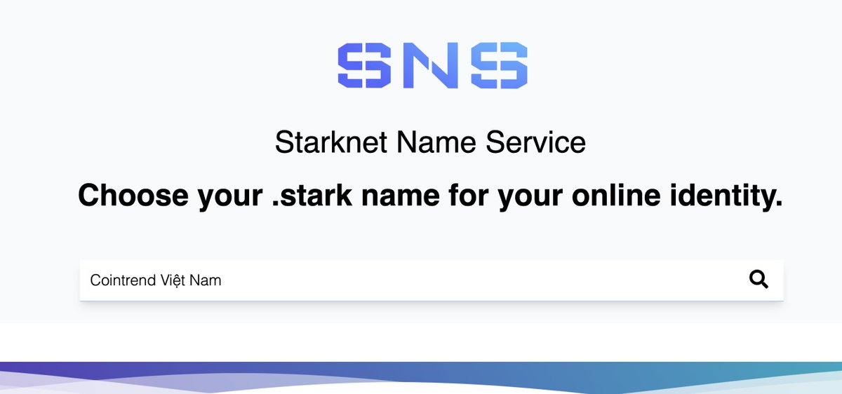 Chỉ mất 2p để làm testnet Starknet Name Service có cơ hội nhận Airdrop 🔥 
<a href="/starknames/">StarkNet Name Service✨</a> chuyên cung cấp tên miền .stark
👉Tạo ví <a href="/argentHQ/">Argent is now Ready</a> 
👉 Nhận ETH testnet: faucet.goerli.starknet.io
👉 Chọn tên miền tại: starknames.vercel.app và ấn mua tên miền "hoàn toàn free"