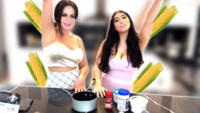 Cooking with Violet Myers ft @KloutKiki  WE made esquite. I def disappointed my Mexican heritage with<a class="tags" href="/tag/kloutkiki">@kloutkiki</a><a href="/tag/drift"class="tags"><span>#drift</span></a>