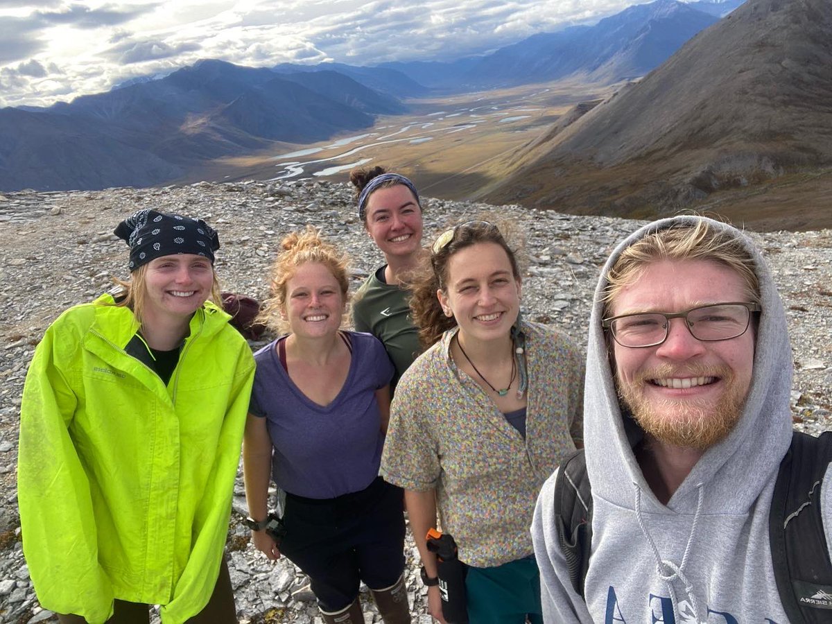 IGEA_UMASS's tweet photo. Today group 3 had a mandatory day off because of the Dalton Highway all-day closure preventing us from visiting our sites. We took advantage of this by going on a group hike to the Molar and the views were absolutely breathtaking! https://t.co/WwUxp0Yrvn