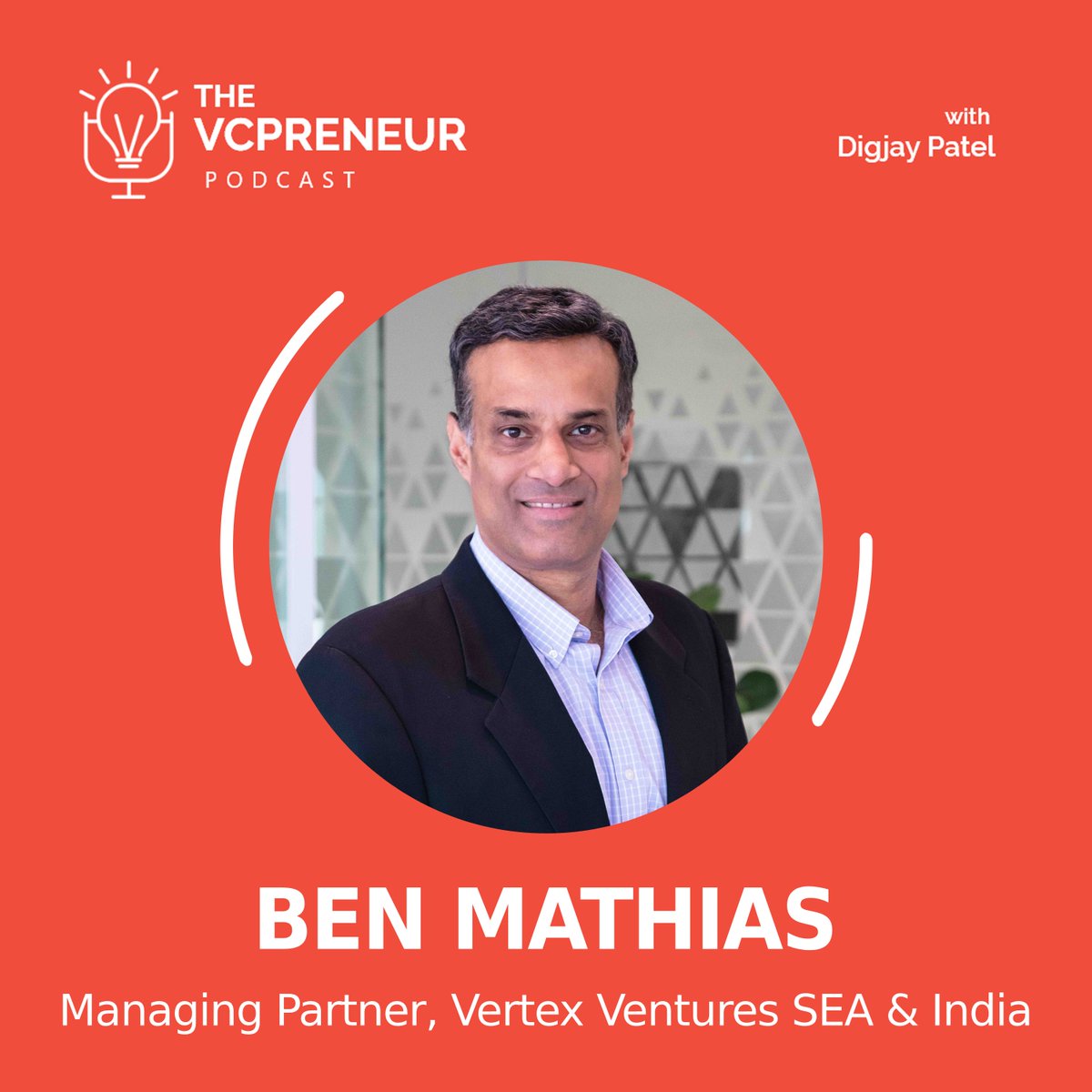 Digjay Patel (@digjaypatel) on Twitter photo Loved this chat w/ <a href="/ben_mathias/">Ben Mathias</a> (Managing Partner, <a href="/vertexventures/">Vertex Ventures</a> SEA & India) on EP58 <a href="/thevcpreneur_/">THE VCPRENEUR</a> podcast🎙️
In this ep, Ben talks about the nuances of growth stage investing, backing capital efficient businesses, some outlier founders at Vertex & more...
A quick🧵
1/ Loved this chat w/ <a href="/ben_mathias/">Ben Mathias</a> (Managing Partner, <a href="/vertexventures/">Vertex Ventures</a> SEA & India) on EP58 <a href="/thevcpreneur_/">THE VCPRENEUR</a> podcast🎙️
In this ep, Ben talks about the nuances of growth stage investing, backing capital efficient businesses, some outlier founders at Vertex & more...
A quick🧵
1/