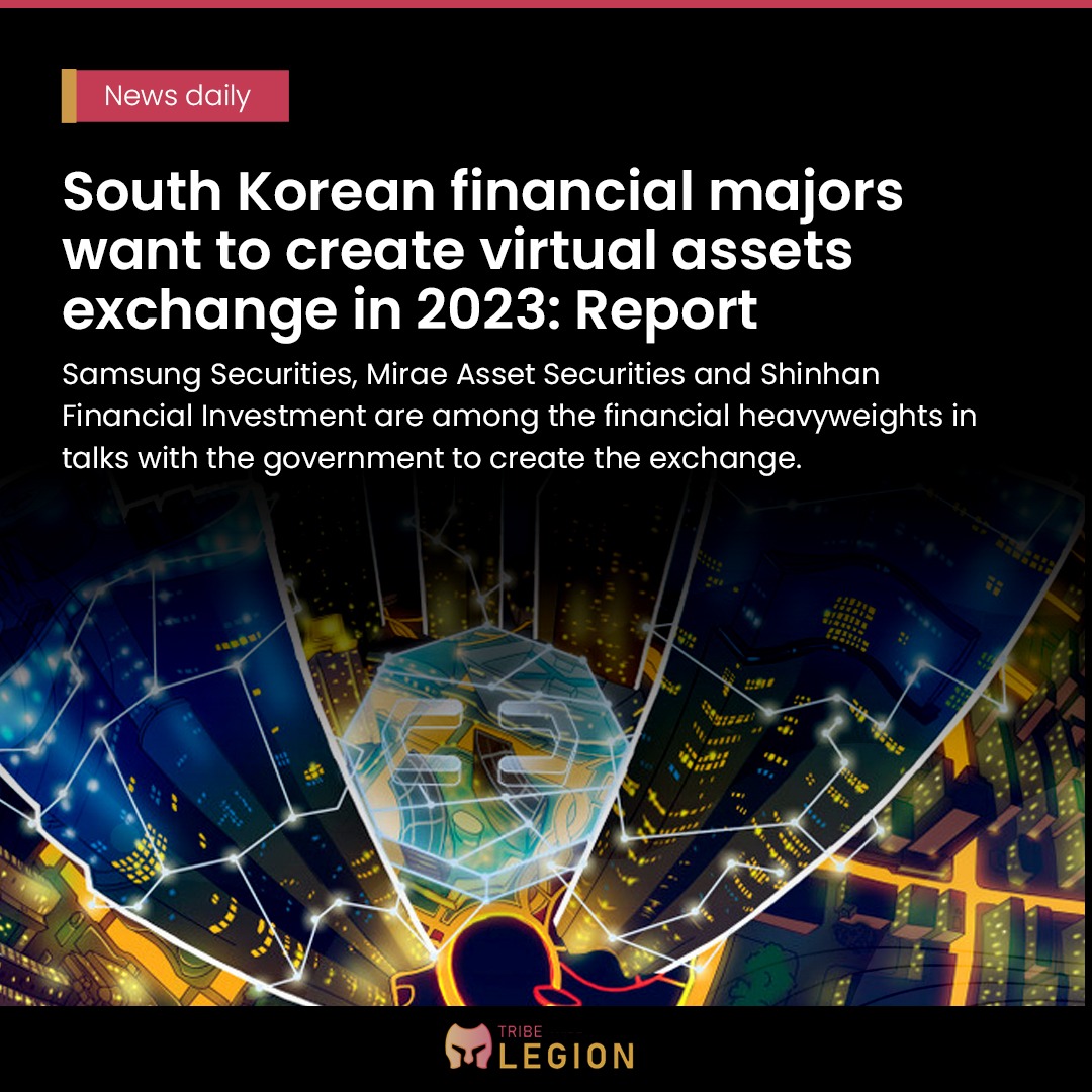 cryptotribe_in's tweet photo. South Korean financial majors want to create virtual assets exchange in 2023: Report
Samsung securities, Mirae asset securities and Shinshan financial investment area among..
@epnsproject
#educationalpost #epnsproject #Coinbase #cryptocurrencies #cryptonewsdaily #cryptoNewsTalk https://t.co/5CiFVV490z