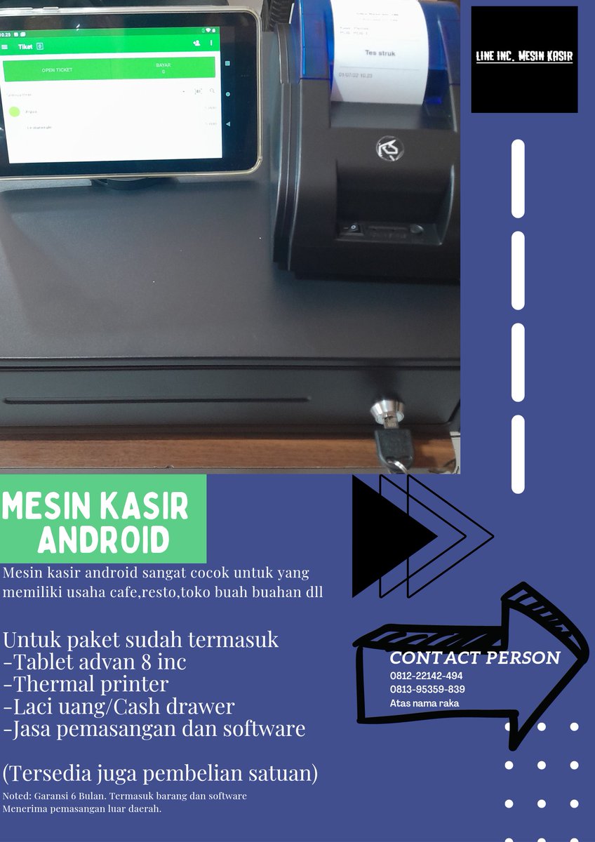 LINEInc_'s tweet photo. @andihiyat Barangkali ada yang butuh mesin kasir nya bang buat usaha https://t.co/7Dy0JNFNqV