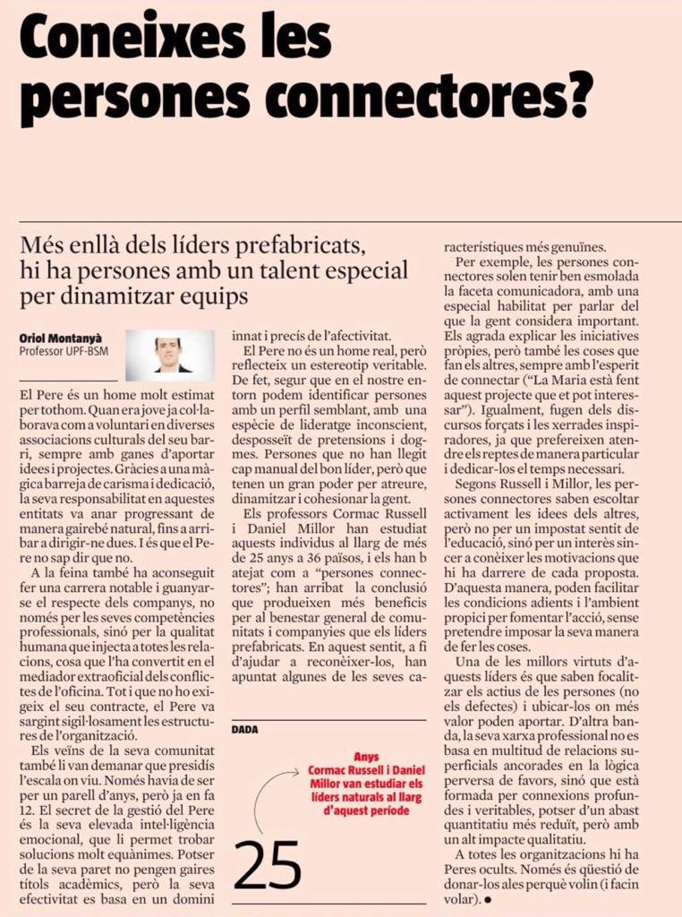 👌🏻<a href="/oriolmv/">Oriol Montanyà</a>: el lideratge que cal potenciar és el de connectar i potenciar, amb humanitat i empatia, a totes les persones amb qui es treballa. <a href="/rcodines/">Rosa Maria Codines</a> <a href="/coralregi/">Coral Regí Rodríguez</a> @elenaguillen3