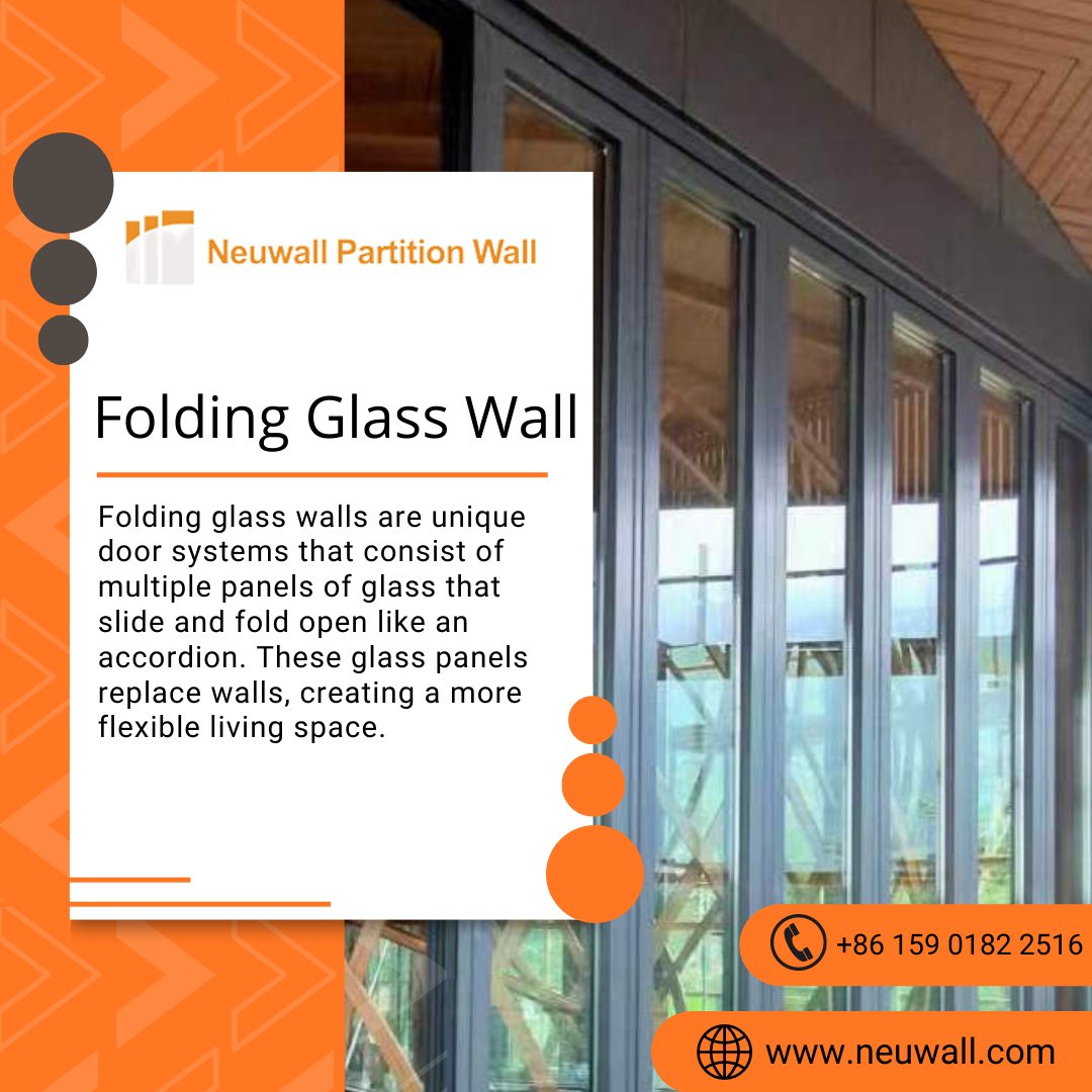 Neuwalls's tweet photo. #Neuwall_Partition_Wall Providing Aluminium frame Folding Glass wall which has floor support with integration of 4 hinged panels or 6 hinged panels.
Find More information about Folding Glass walls ๐ https://t.co/NiMWDZd0wf
#Partition_Wall #Folding_Glass_Wall #Room_Divider https://t.co/s01N7g5AdY
