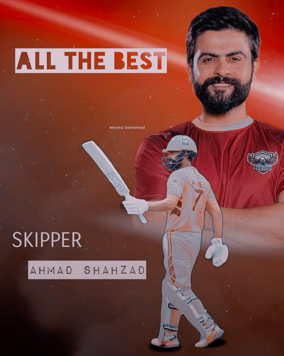 All the best skipper for today's match ✌🏻💯

We will win today In Sha Allah ❤️

#AhmadShahzad #AhmedShehzad #KheloAazadiSe #KingdomValleyKPL #KPL2022