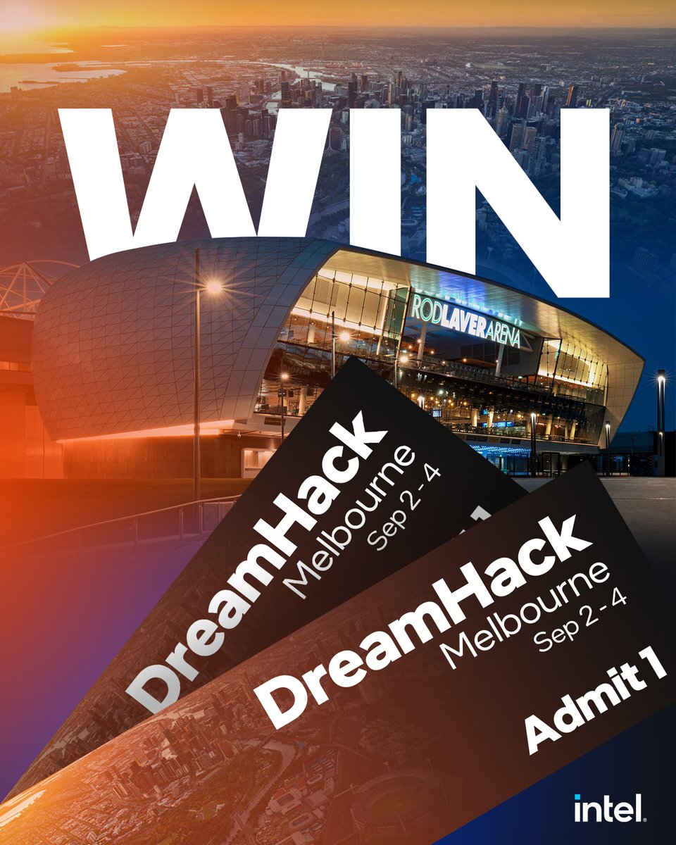 WIN a double pass to <a href="/DreamHack/">DreamHack</a> Melbourne!
We'll be there, come &amp; say hey 👋

To enter:
✅ RT this Tweet
✅ Tag <a href="/IntelANZ/">Intel ANZ - #14thGen Out Now!</a> &amp; the person you want to bring
✅ Comment below &amp; let us know what you're most excited for at DreamHack

*Open to 🇦🇺 residents only, winner drawn 30/08/22