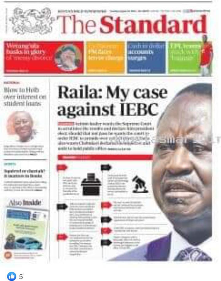 SilasTarus's tweet photo. Looking through what the #Azimio brigade has presented to court and what they made their supporters believe we're contentious issues are worlds apart. For instance where is the numeric question, where are the 1M Mt Kenya votes they said had been messed up. It's a weak case. https://t.co/oEYGGXPitB