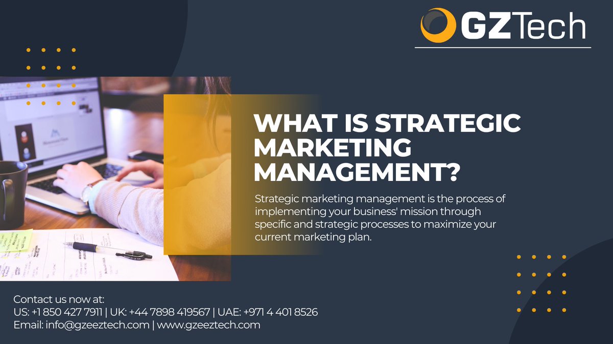 gz_tech's tweet photo. Strategic Marketing for your Business. 

We are Digital Agency based in the US, UK and UAE, Serving Top Notch services to all our clients.

Contact us now at:
US: +1 850 427 7911
UAE: +971 4 401 8526
UK: +44 7898 419567
Whatsapp: +971 4 4018526
Email: info@gzeeztech.com https://t.co/7qJdVl57ya