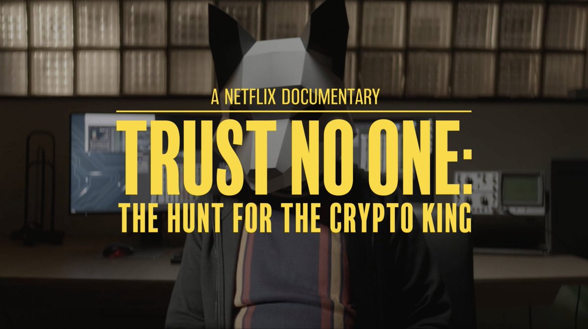 PatoshiNakmoto's tweet photo. Currently watching: TRUST NO ONE - The Hunt For The Crypto King on @netflix 🍿 

Watch as a group of ppl uncover the true story behind the suspicious death of #cryptocurrency multimillionaire #GerryCotten and the missing $250 million they believe he stole from them.

So far 10/10 https://t.co/NF9i13GQ7q