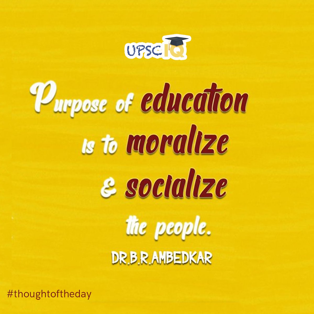 upsciq's tweet photo. #thoughtoftheday #moral #education #moralize #social #socialize #MotivationalQuotes #classroom #people #drbrambedkar https://t.co/v3v0S3dHVf