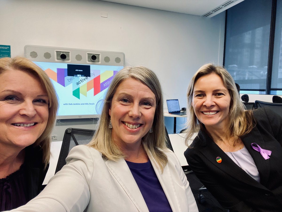 ACNCommissioner's tweet photo. In the lead up to #wearitpurple day I joined @ato_gov_au  Assistant Commissioner Ally Doyle and ATOMIC’s Andrea Ross for a livestream chat about how to be an active ally and the importance of #wearitpurpleday.

#diversityandinclusion #activeally https://t.co/9AUUOtBppd