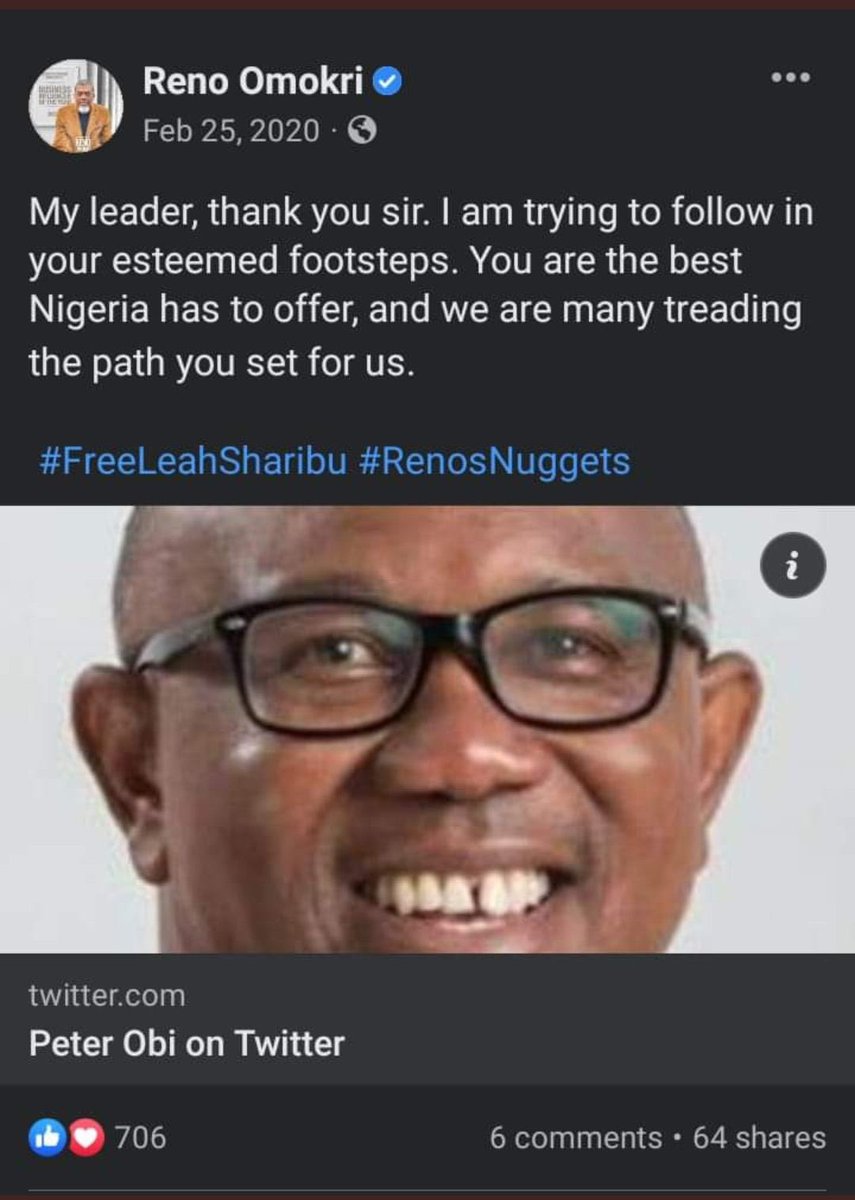 ObidientsGM's tweet photo. Reno before he became mentally impaired. https://t.co/dGCgXe2xE6