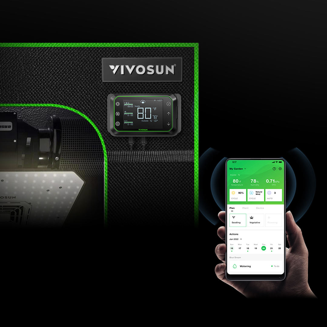 Wherever you are, you'll always have access to your equipment with GrowHub Controller and VIVOSUN app, monitoring, adjusting, getting alerts and tracking your environment. Download the app and enjoy 15% off with code "VIVOSUNAPP" there now 👉bit.ly/3cdP4xT

#vivosun