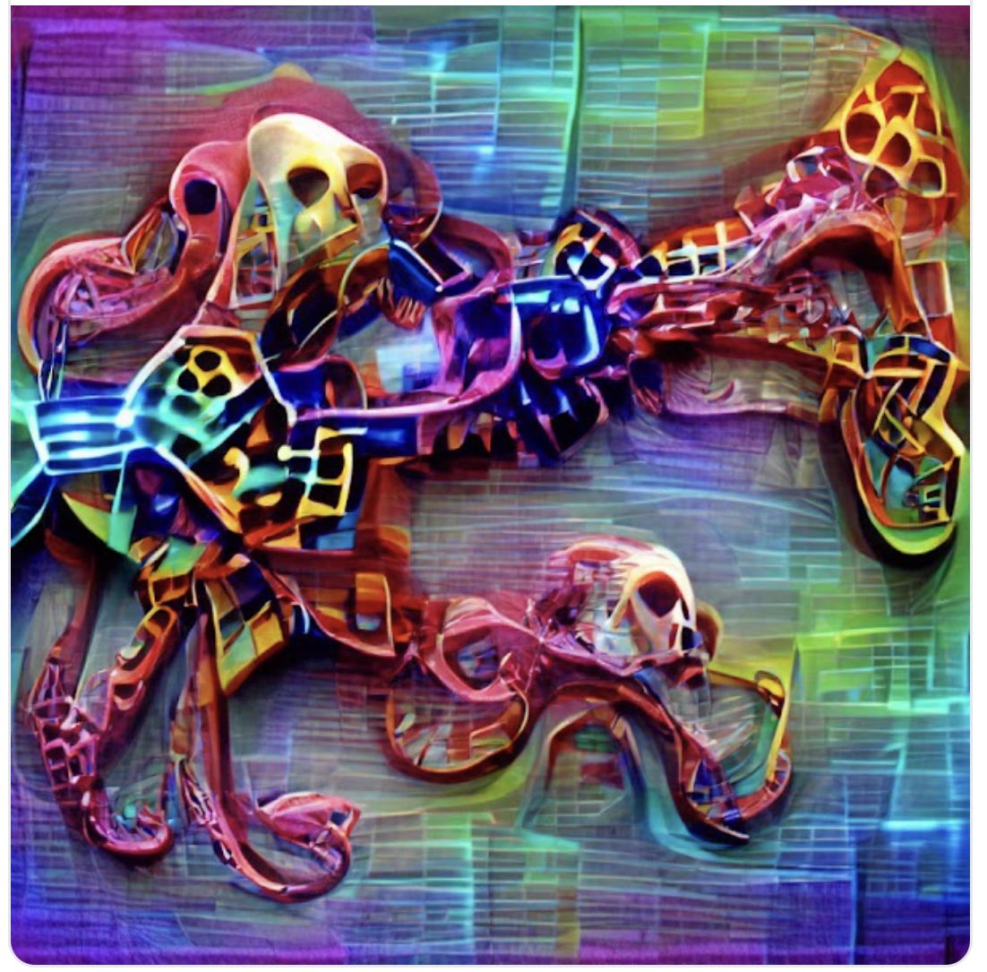 NftRadical's tweet photo. @PxlFighterGuild This reminded me of Technicolor Deathpus https://t.co/plO6I31PkO