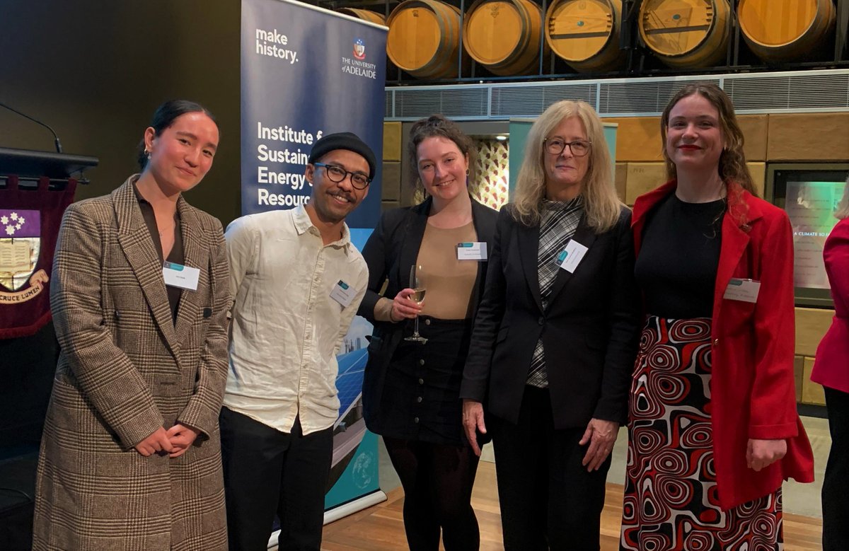 SpadesGrace's tweet photo. Was lucky enough to attend the launch of the @UniofAdelaide Institute for Sustainability, Energy and Resources (ISER) on behalf of the Adelaide Uni SDG Hub yesterday.

Eager to see how the SDGs are addressed through ISER's collaborations with industry, academia and government! https://t.co/SgOGHNorSA