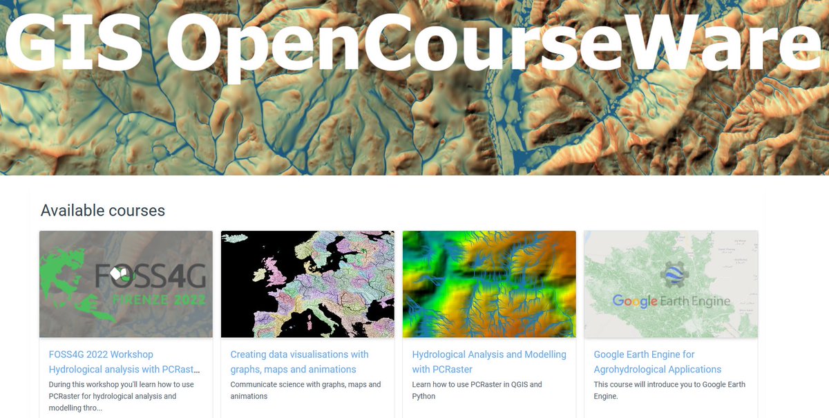 hansakwast's tweet photo. This afternoon I'll give the workshop "Hydrological analysis with #PCRaster in #QGIS and #Python" at @foss4g in Firenze. Follow along with the free materials at @GISOCW: https://t.co/nkiZVtNdse @ihedelft https://t.co/9ndApU5eGG