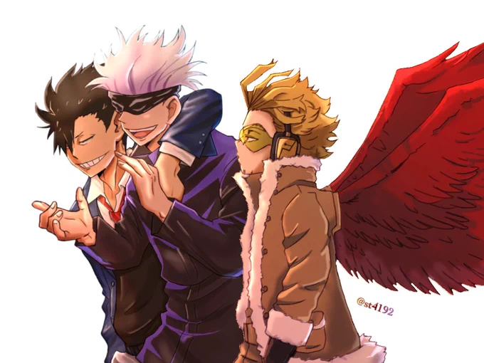 黒尾鉄朗と五条悟とホークスこの3人のキャラが大好き 