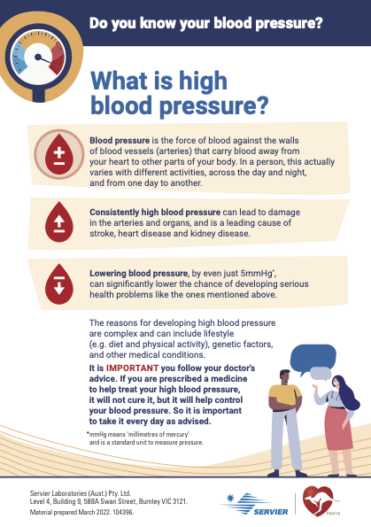 HypertensionAus's tweet photo. The @HBPRCA has partnered with @Servier to produce a series of FREE printable fact sheets to help health care providers explain high #bloodpressure and #hypertension management to patients. Check them out here!
https://t.co/EZhBG72YUC
(1/4) https://t.co/LERR0nC8CS