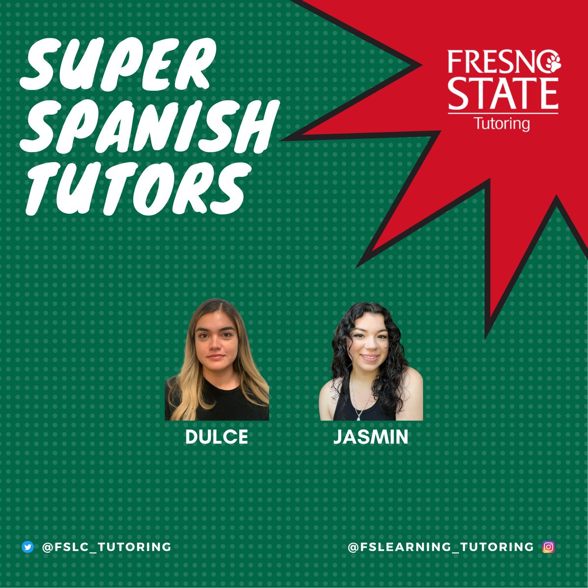 Todos son bienvenidos en la mesa de tutoría de español con Dulce y Jasmin. #tutoring #spanish