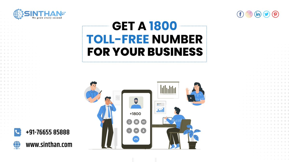 SinthanTechno's tweet photo. #TollFree Number Allows Your Customer To Connect With You At Zero Cost And Builds A Bigger Brand Image For Your Business.
Get Your Own #TollFreeNumber Now:
๐ฑ: 7665585888
๐ฑ: https://t.co/1Y15YrHcG9
#helpline #customersupport #ivr #ivrsolution #ivrnumber #cloudtelephony https://t.co/2MeI1O0luF