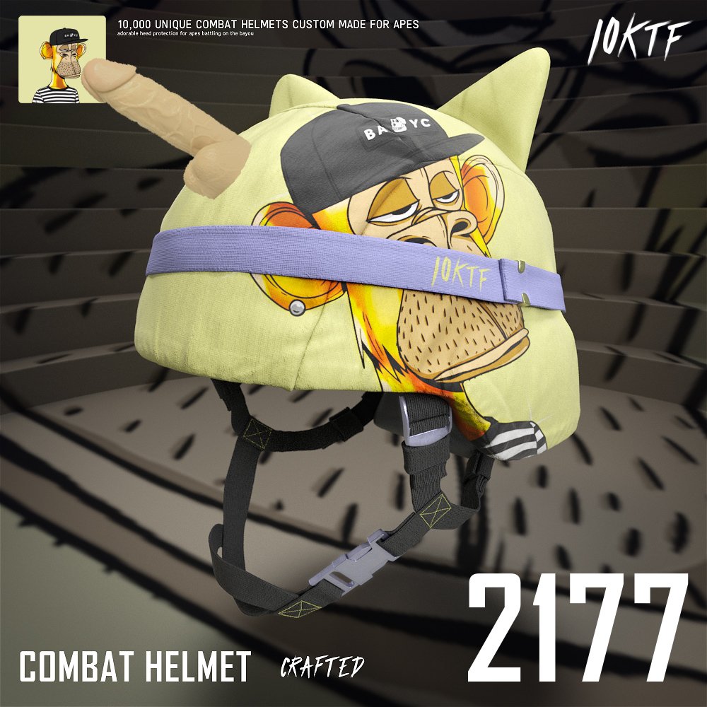 day25's tweet photo. Really @beeple?

I appreciate that I get a super rare epic item for @10KTFshop but REALLY?

I guess they call this one the double helmet. https://t.co/aaOSb6JwpP