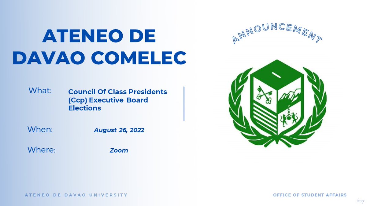 AdduOsa's tweet photo. UPDATES | The Office of Student Affairs endorses the activities of student organizations for the period of August 22-28, 2022.
Visit their social media accounts for more information. FYI. https://t.co/sEjMx0pvbb