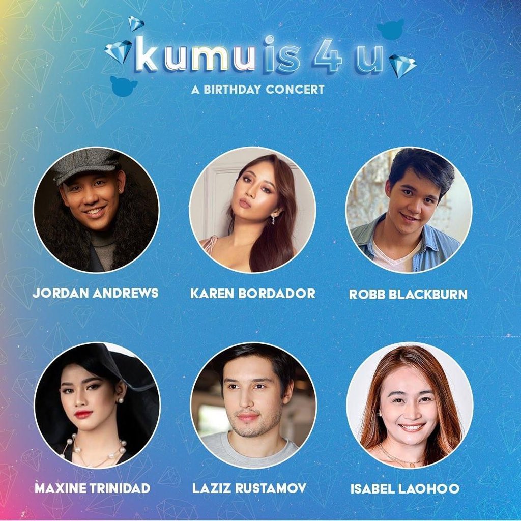 #KumuIs4U: My ex-housemate besties will be here, too! Kilig 💕💕💕

<a href="/jordz_andrews/">Jordan Andrews</a> | <a href="/Karen_Bordador/">Karen Bordador</a> | <a href="/_robblackburn/">Rob Blackburn</a> | @maxinetrinidad_ | <a href="/LazizRustamoov/">Laziz Rustamov</a> | <a href="/isabellaohoo/">Isabel Laohoo</a> 

🎫 smtickets.com