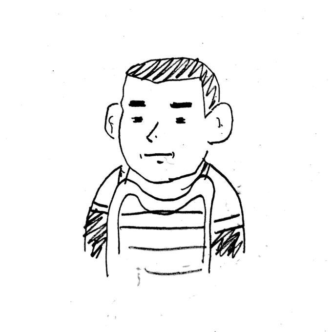 #何も見ないで1分で描いてみた
#本物見ながら1分で描いてみた   

ドカベンの山田太郎…
取れないボールがありそうで💦 