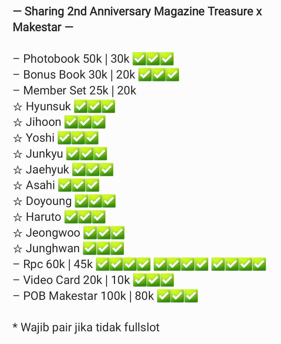 springbrijeu's tweet photo. – Sharing Magazine Treasure 2nd Anniversary X Makestar

✅️ Grup Order
✅ Emstax
✅️ Pelunasan Via Shopee
❌️ Packing
📍 Bandung https://t.co/qFaTmxMcbr