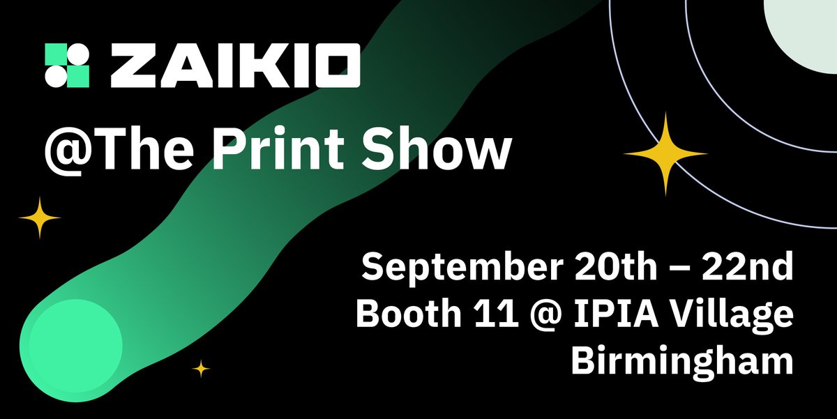 zaikio_global's tweet photo. Only four more weeks until @theprintshow! We're looking forward to meeting the industry in person again. 🎉
Will you come? Then meet us at booth 11 of the @IPIA_org village to get a sneak peek of our apps!
#theprintshow #printindustry #digitisation #zaikio https://t.co/6QBqBrP6zf