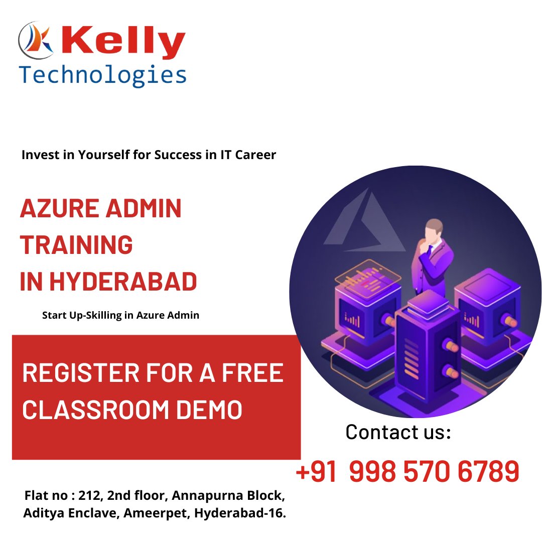 KellyTechno_adm's tweet image. Boost Your Salary by up to 26% with Azure Admin Certification
Register For a Free Classroom Demo On Wed 24th Aug 2022, @ 8 AM
For More:
forms.gle/xEL3spJkF8LbkE…
For More:
kellytechno.com/Hyderabad/Cour…
#AzureAdminTraining #AzureAdminCourse #Hyderabad