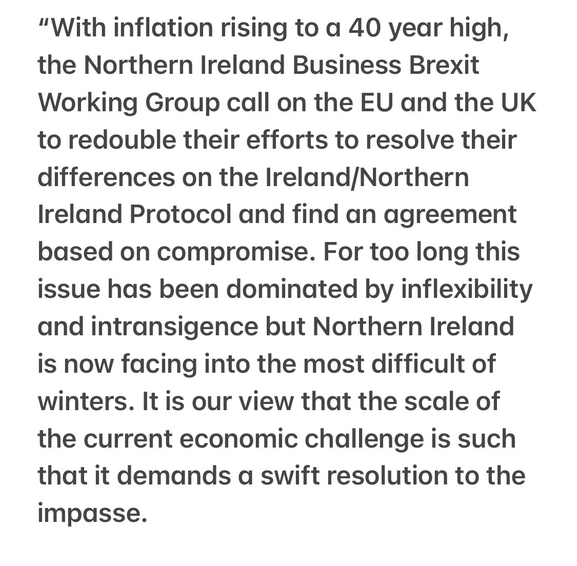 AmandaFBelfast's tweet photo. #NEW statement from the Northern Ireland Business #Brexit Working Group:
Well worth reading👇🏻 https://t.co/MW4kDCiObn