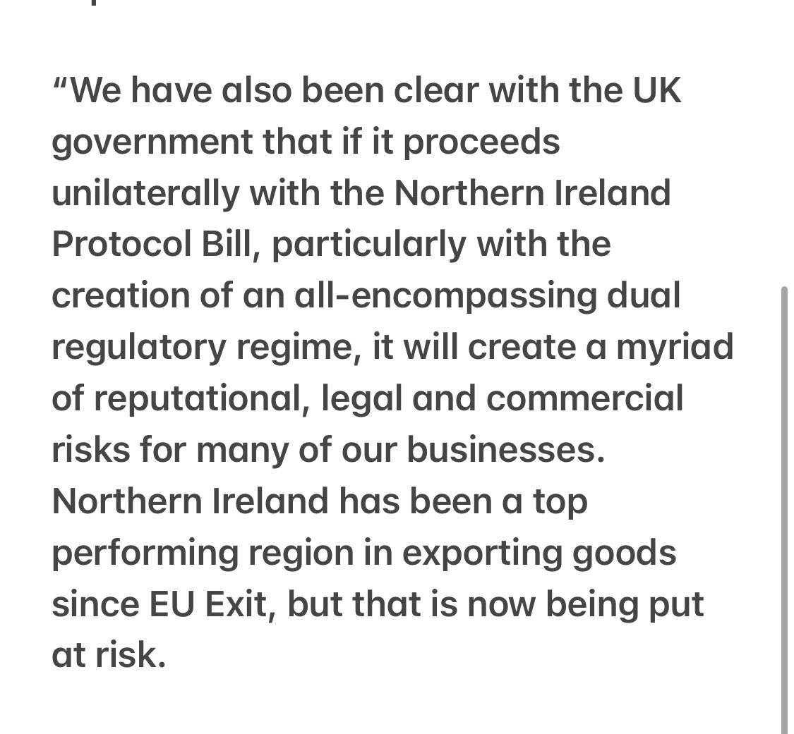 AmandaFBelfast's tweet photo. #NEW statement from the Northern Ireland Business #Brexit Working Group:
Well worth reading👇🏻 https://t.co/MW4kDCiObn