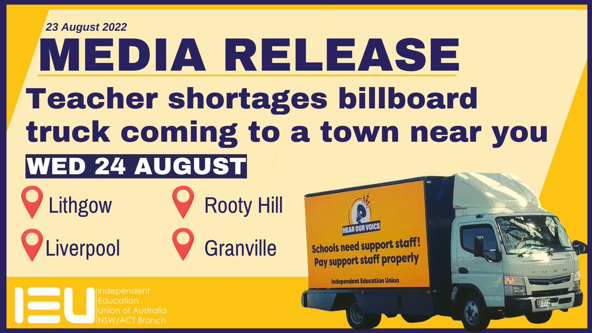 IEU NSW/ACT on Twitter "🚚 Here's where you'll find the IEU mobile