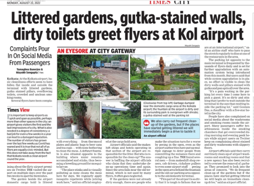 greencleanmedia's tweet photo. @aaikolairport, we would love to join hands and make Kolkata Airport litter free. The bins and services would be at no cost to the authority.  @AAI_Official @SwachSurvekshan @TOIIndiaNews https://t.co/N0bS4OOvk4